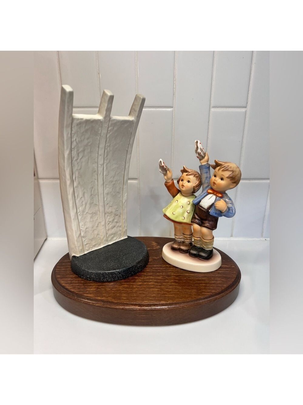 Vintage Hummel Figurine Berlin Airlift Memorial Complete With Box And COA